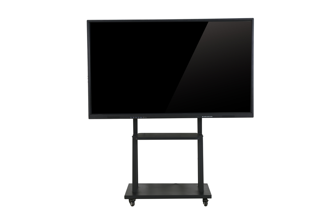 High Resolution Glass Interactive Whiteboard Smart Touch Screen Android Windows OS With Aluminum Frame Electronic Panel