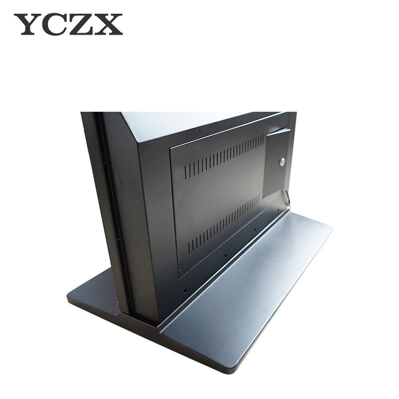 Ultra Thin Body Floor Standing LCD Advertising Player For Coffee Shop