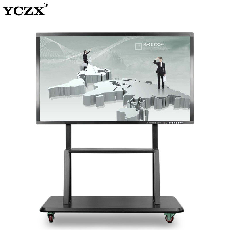 Aluminum Alloy Interactive Flat Panel 20 Points Touch Ultra HD 4K 3840*2160 86 Inch Android / Windows System